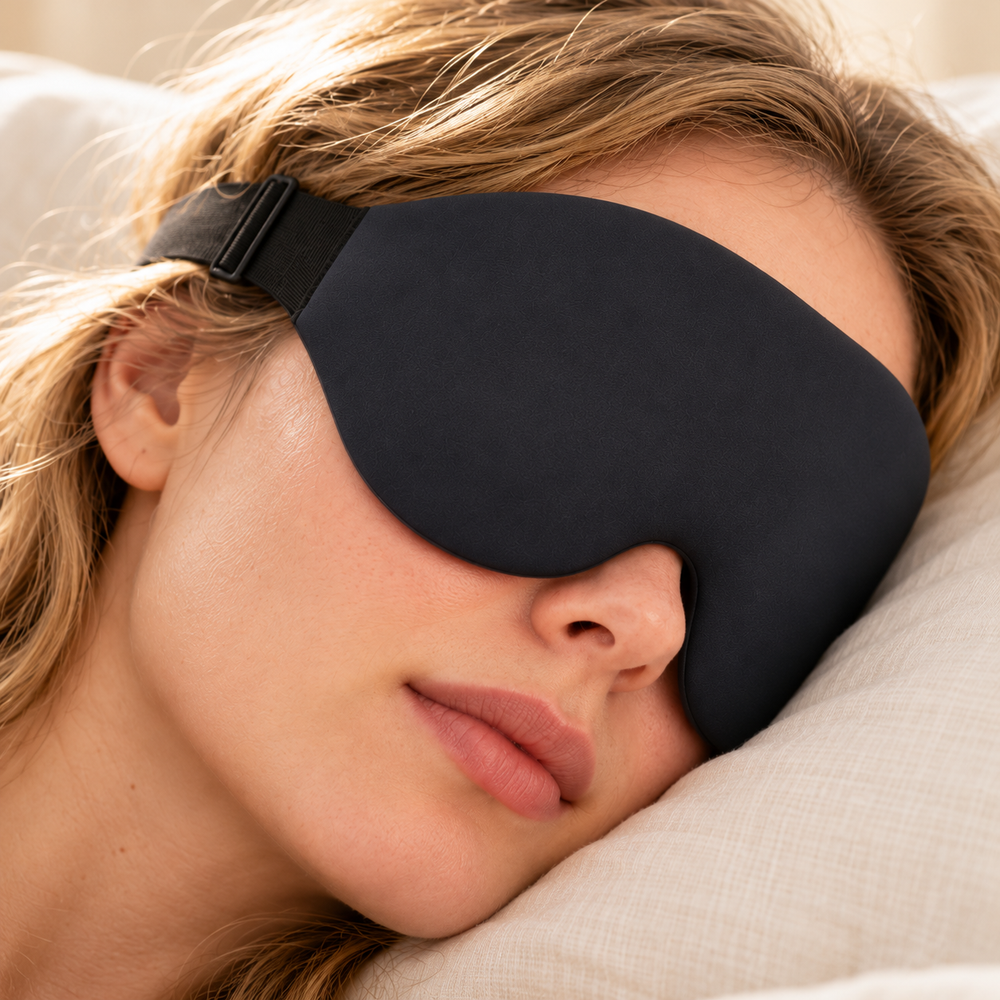 Elvira Sleep Mask close-up fit
